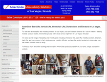 Tablet Screenshot of ameriglide-las-vegas-nv.com